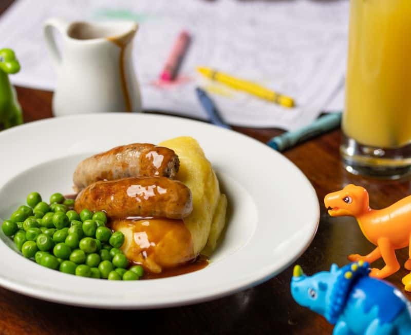 Kids Menu Sausage & Mash