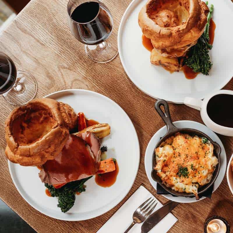 Sunday roast menu - 2 beef roasts
