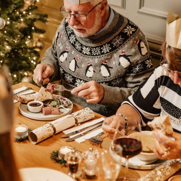 Christmas food menu dishes